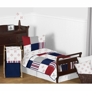 Baseball Patch Collection Toddler Bedding