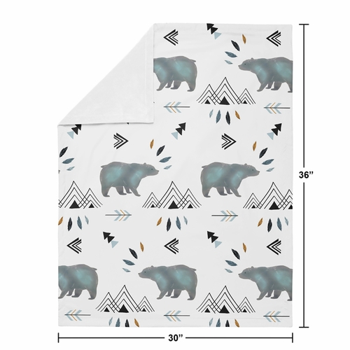 Bear Mountain Collection Baby Blanket - alt image 3