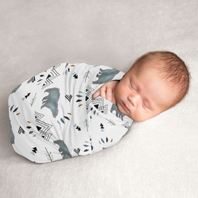 Bear Mountain Collection Baby Swaddle Blanket