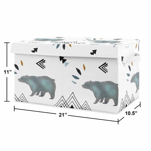 Bear Mountain Collection Fabric Toy Bin Storage - alt image 1