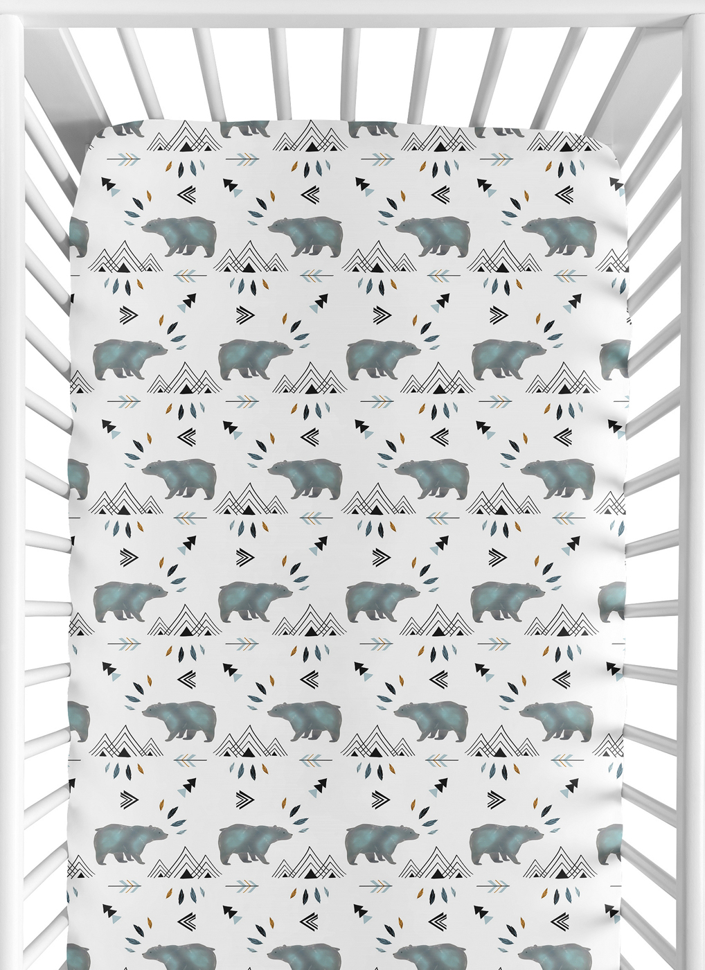 Bear Mountain Collection Jersey Knit Crib Sheet