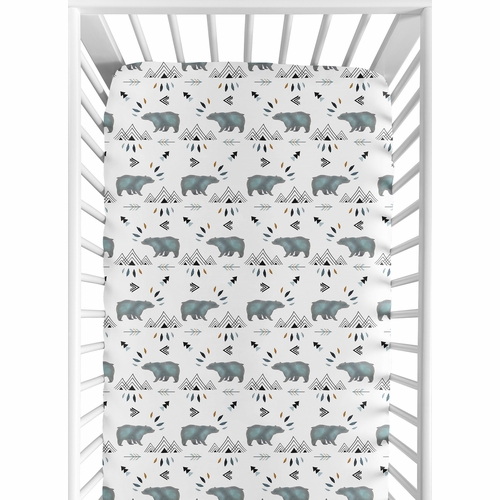 Bear Mountain Collection Jersey Knit Crib Sheet