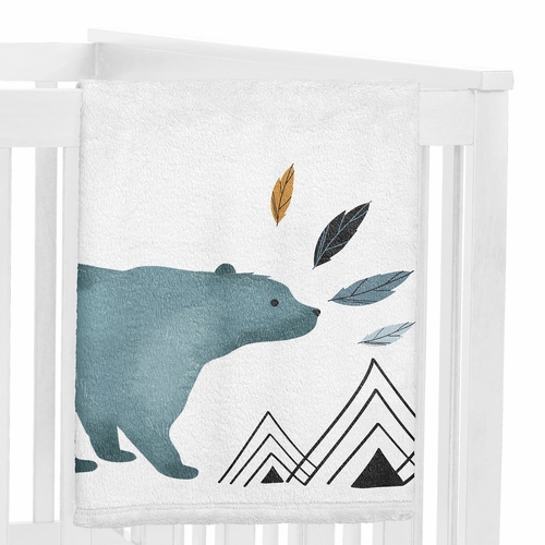 Bear Mountain Collection Monthly Milestone Baby Blanket - alt image 2