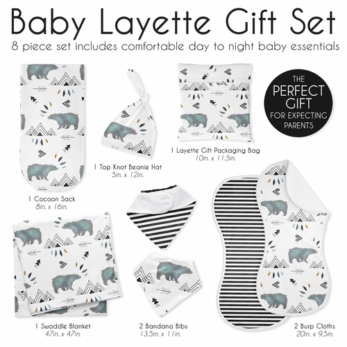 Bear Mountain Collection Newborn Baby Layette Set - alt image 5