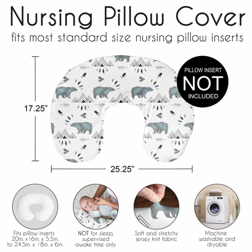 Bear Mountain Collection Nursing Breastfeeding Pillow Cover - alt image 5