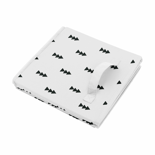 Bear Mountain Collection Triangle Tree Print Fabric Toy Bin Storage - alt image 3