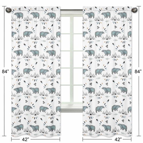 Bear Mountain Collection Window Panels - Set of 2 - alt image 4