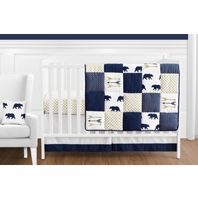 Big Bear 11 Piece Bumperless Crib Bedding Collection