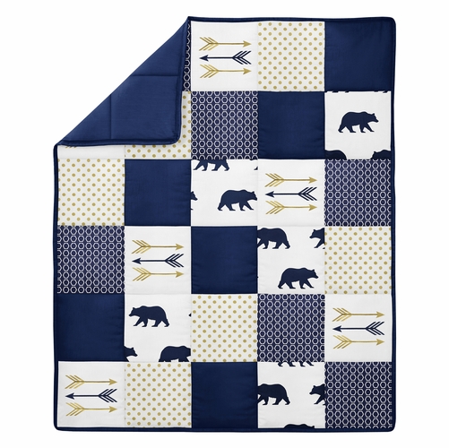 Big Bear 4 Piece Bumperless Crib Bedding Collection - alt image 2