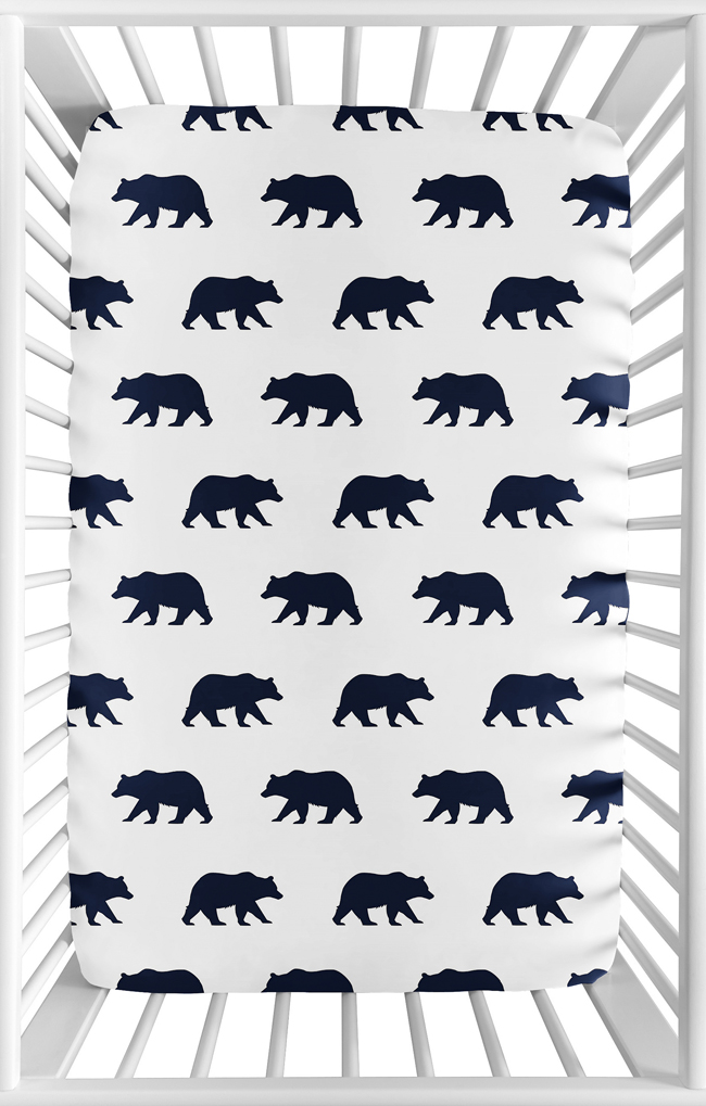Big Bear Collection Mini Crib Sheet