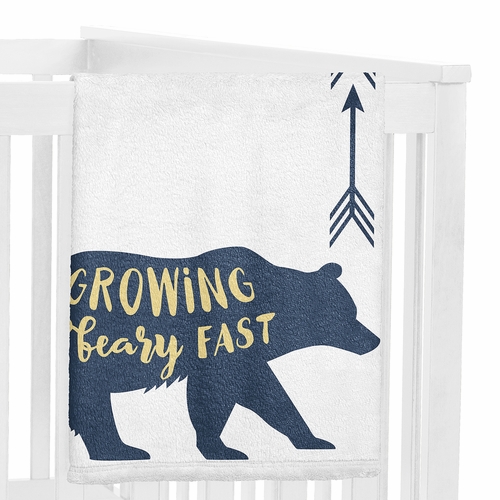 Big Bear Collection Monthly Milestone Baby Blanket - alt image 2