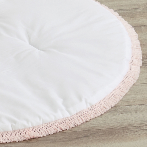 Blush Pink and White Floral Bird Blossom Collection Playmat - alt image 2