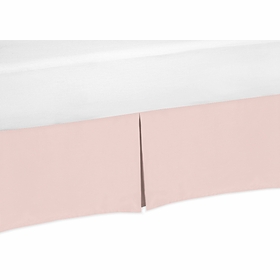 Blush Pink Crib Bed Skirt