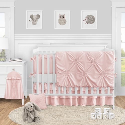 Blush Pink Harper 9 Piece Crib Bedding Collection