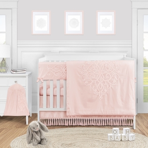 Bohemian Pink Collection 5 Piece Crib Bedding