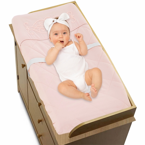 Bohemian Pink Collection Changing Pad Cover - alt image 3