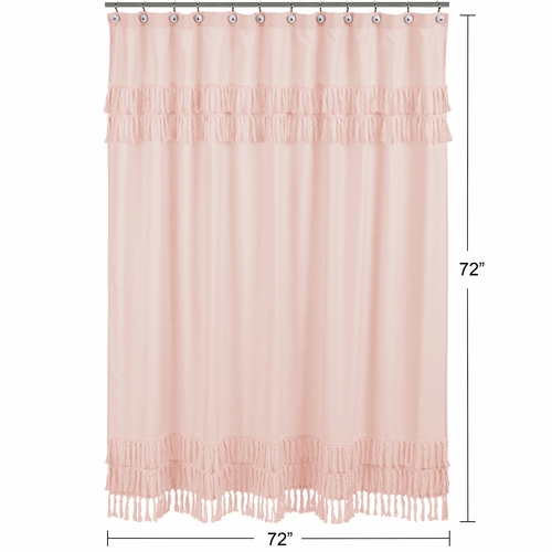 Bohemian Pink Collection Shower Curtain - alt image 4