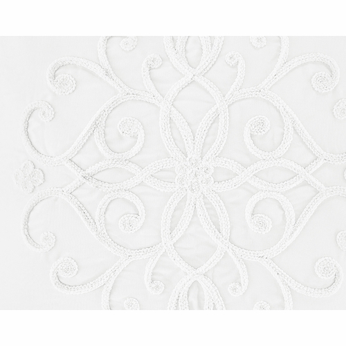Bohemian White Collection 4 Piece Crib Bedding - alt image 1