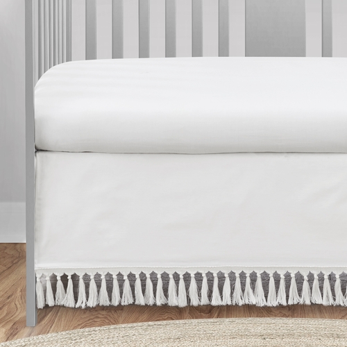 Bohemian White Collection 4 Piece Crib Bedding - alt image 4