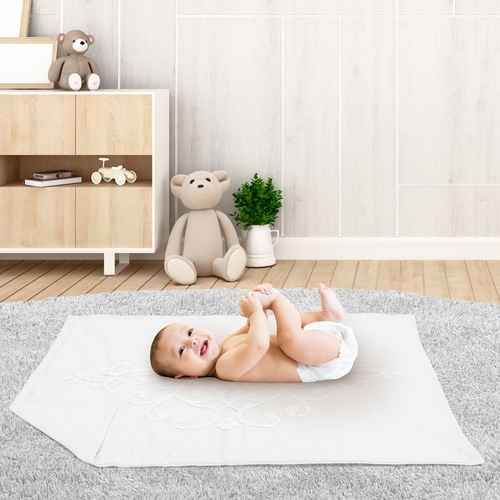Bohemian White Collection Baby Blanket - alt image 3