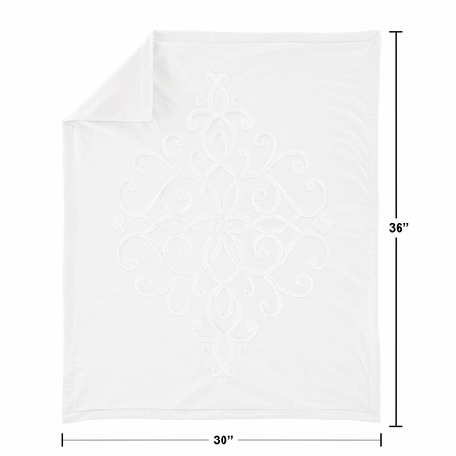 Bohemian White Collection Baby Blanket - alt image 4