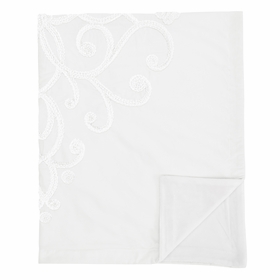 Bohemian White Collection Baby Blanket