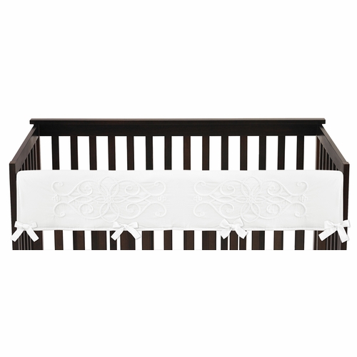 Bohemian White Collection Long Rail Guard Cover