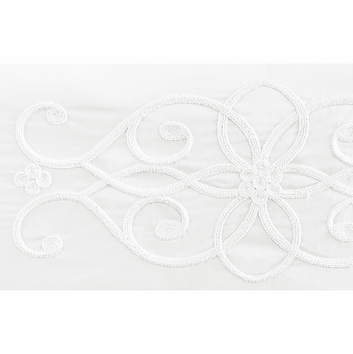 Bohemian White Collection Long Rail Guard Cover - alt image 1