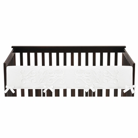 Bohemian White Collection Long Rail Guard Cover
