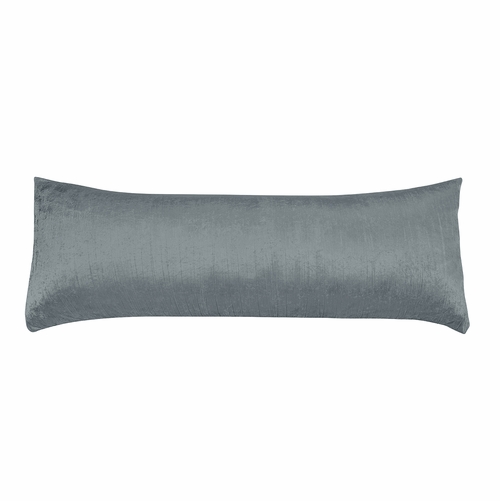 Boho Chic Vintage Velvet Dark Gray for the Lace Gray Collection Full Length Body Pillow Cover - alt image 1