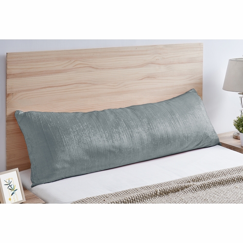 Boho Chic Vintage Velvet Dark Gray for the Lace Gray Collection Full Length Body Pillow Cover