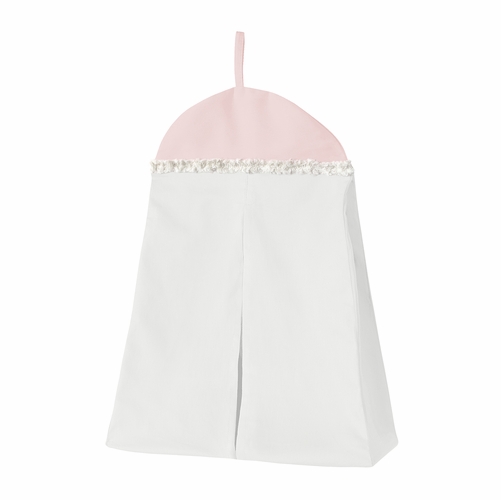 Boho Color Block Pink and Off White Collection 4 Piece Crib Bedding - alt image 4