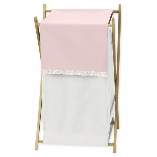 Boho Color Block Pink and Off White Collection Hamper