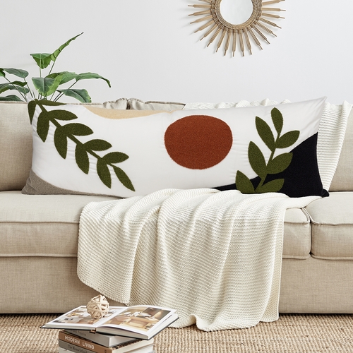 Boho Desert Leaf Collection Full Length Body Pillow Cover - alt image 2