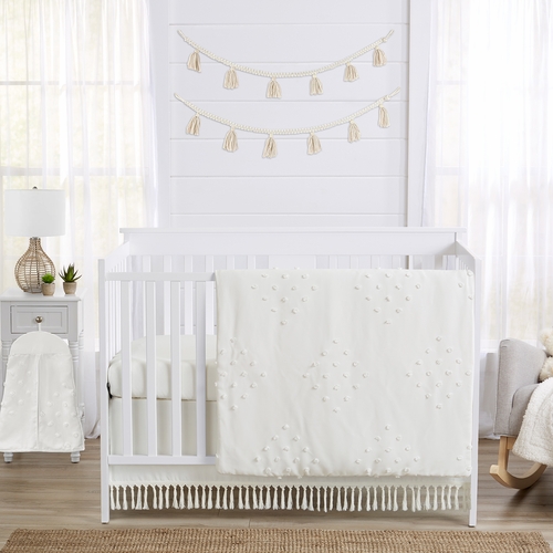 Boho Dot Ivory Collection 4 Piece Crib Bedding