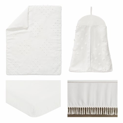 Boho Dot Ivory Collection 4 Piece Crib Bedding - alt image 1