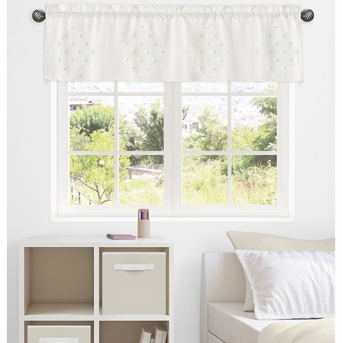 Boho Dot Ivory Collection Window Valance - alt image 1
