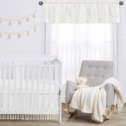 Boho Dot Ivory Collection Window Valance - alt image 2