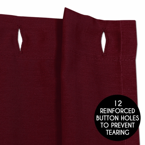 Boho Floral Wildflower Burgundy Red and Orange Collection Shower Curtain - alt image 3