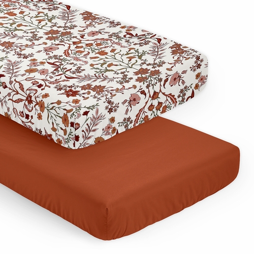 Boho Floral Wildflower Collection 2 Pack Crib Sheets