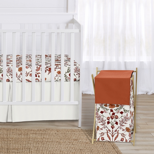 Boho Floral Wildflower Rust Orange and Ivory Collection Hamper - alt image 2
