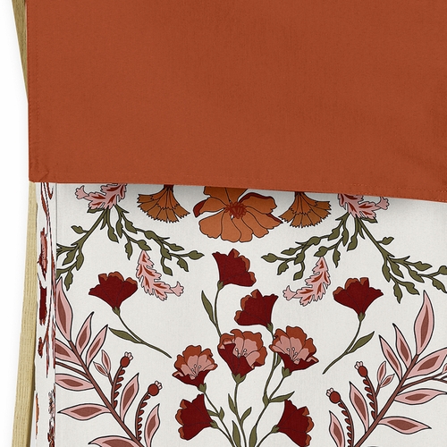 Boho Floral Wildflower Rust Orange and Ivory Collection Hamper - alt image 3