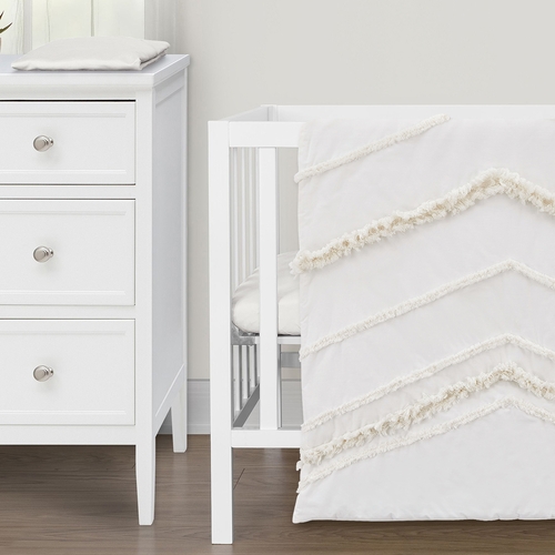 Boho Fringe Collection 3 Piece Mini Crib Bedding Set - alt image 4