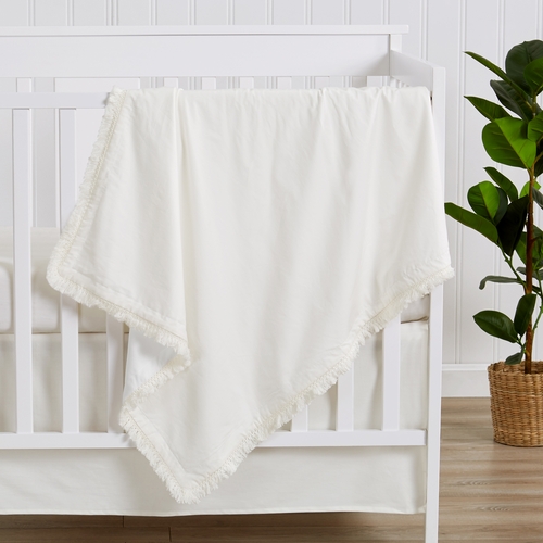 Boho Fringe Collection Baby Blanket - alt image 1