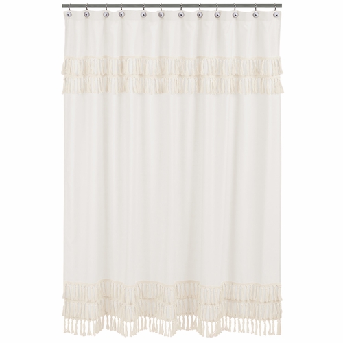 Boho Fringe Collection Shower Curtain
