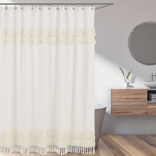 Boho Fringe Collection Shower Curtain - alt image 1