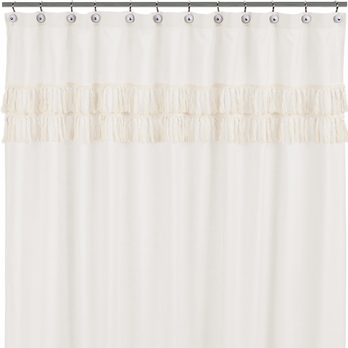 Boho Fringe Collection Shower Curtain - alt image 3