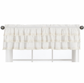 Boho Fringe Collection Tiered Window Valance