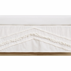 Boho Fringe Collection Tufted Crib Bed Skirt