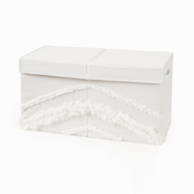 Boho Fringe Collection Tufted Fabric Toy Bin Storage